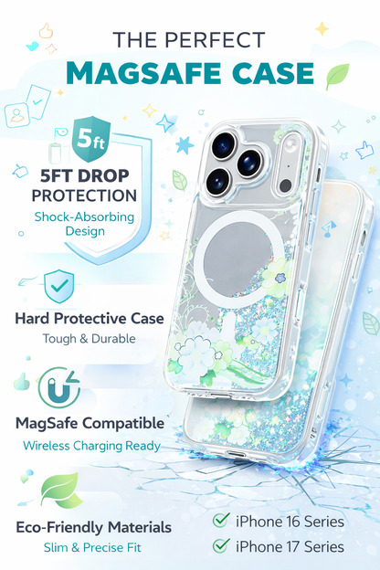 iPhone 16 & 17 Series Glitter Mirror Phone Case – Eco-Friendly Protector | Free UK Shipping - VanTix Phone Case Protection Ltd