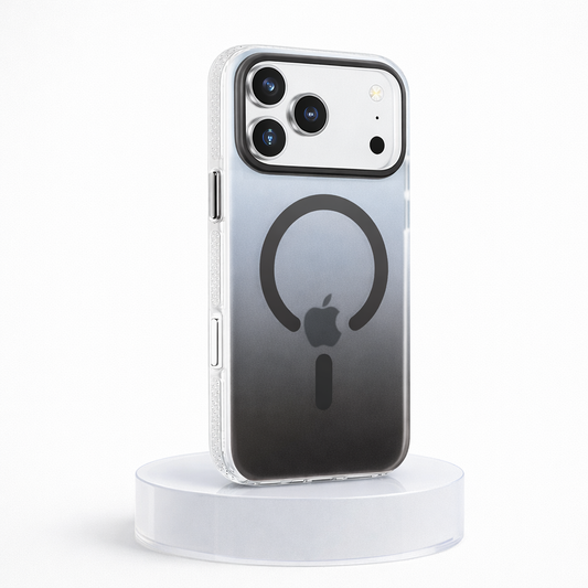 Phone case with Apple logo on a white background